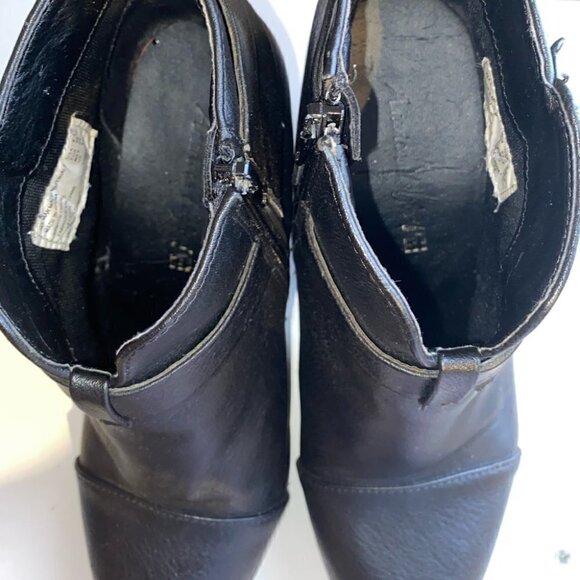 AMERICAN Eagle Black Ankle Boots Faux Leather Size 8 - Picture 5 of 8